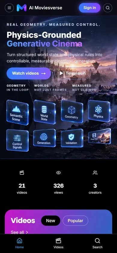 aimoviesverse.com - phone screen